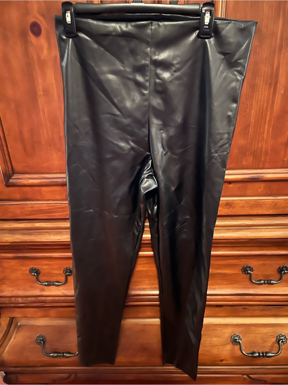 Joie Black Faux Leather-Look Women’s Pants
